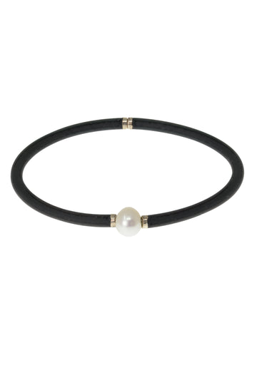 Pulsera Perla Moderna pequeña color Negro