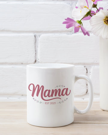 Taza personalizada Mama con Año
