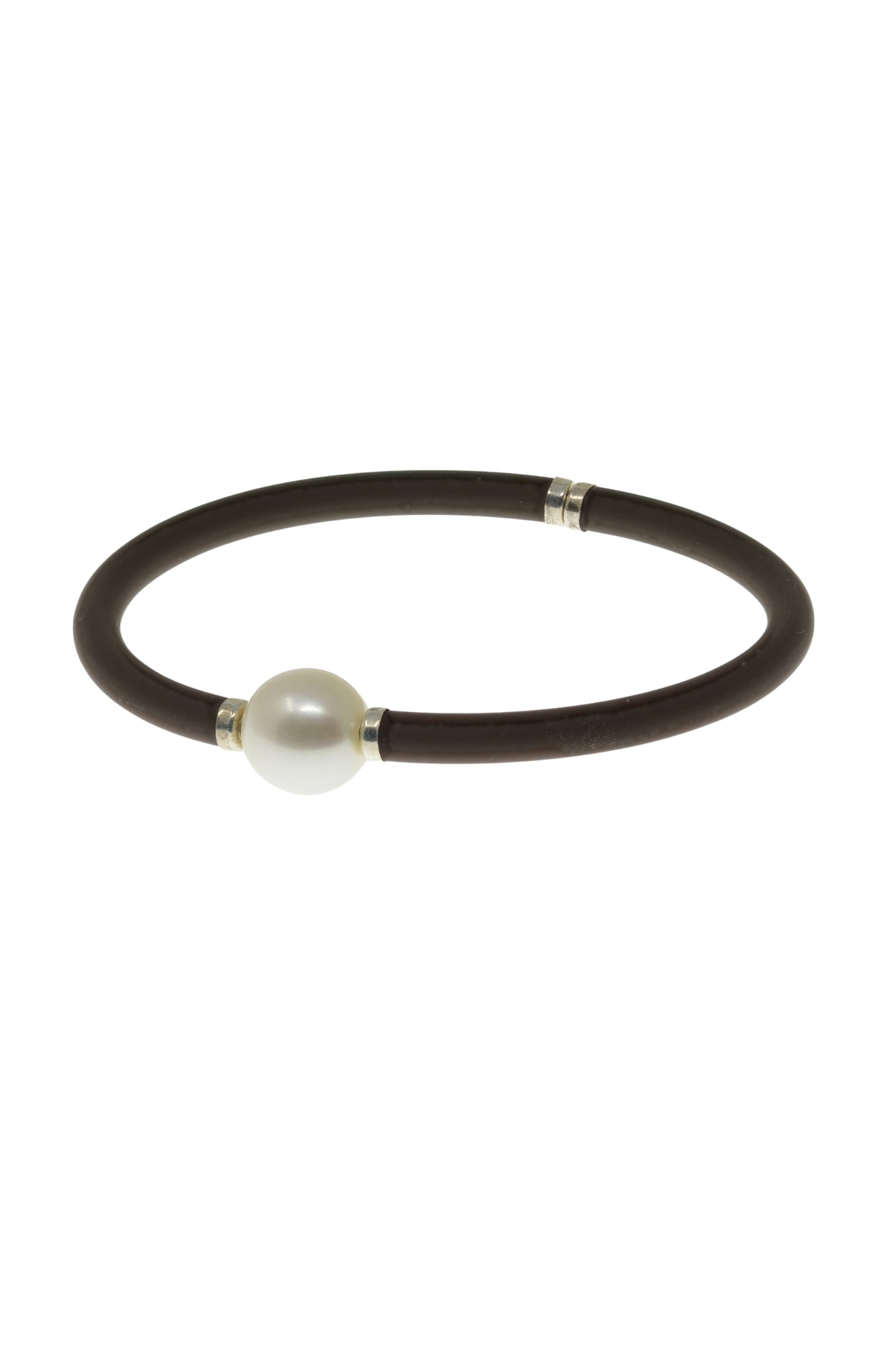 Pulsera Perla Moderna grande color Marrón