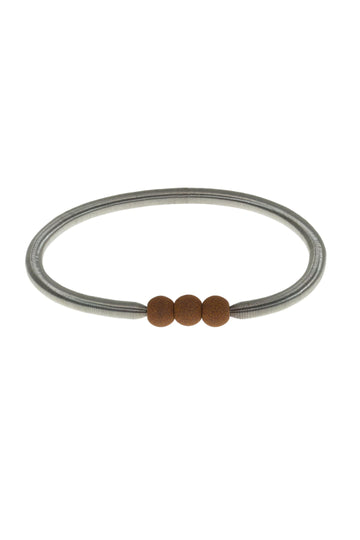 Pulsera Lava Color Marrón muelle de acero