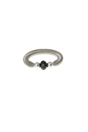 Anillo Minimal Glow Negro
