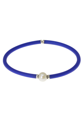 Pulsera Perla Moderna pequeña color Azul Royal