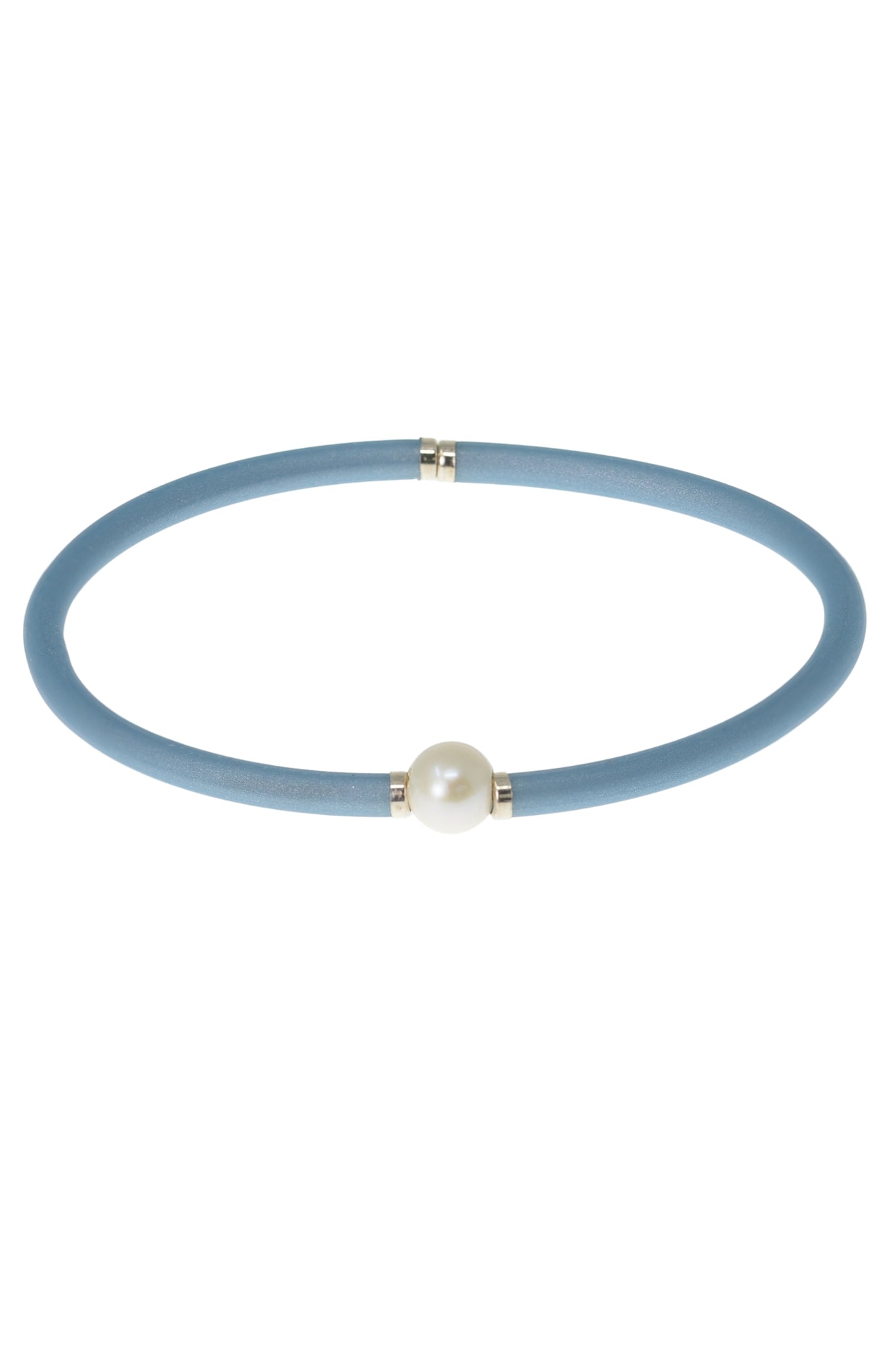 Pulsera Perla Moderna pequeña color Azul Grisáceo