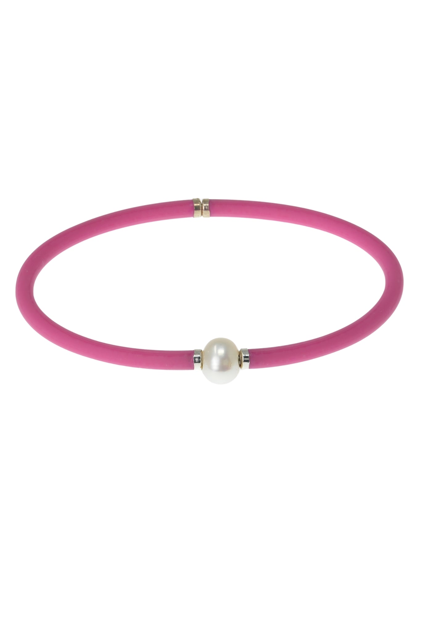 Pulsera Perla Moderna pequeña color Rosa Fucsia