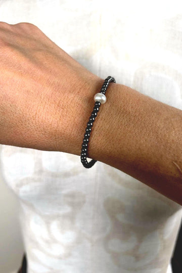 Pulsera Alicia Plata y Perla cultivada