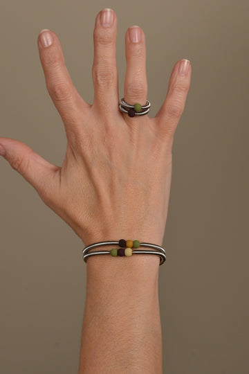 Anillo Soft Steel Verde