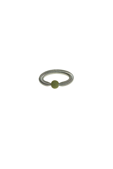 Anillo Soft Steel Verde