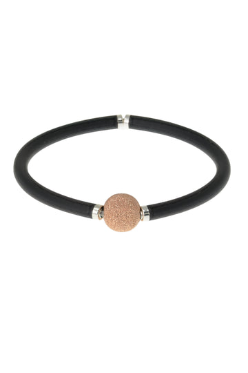 Pulsera Plata diamantada color Oro Rosa