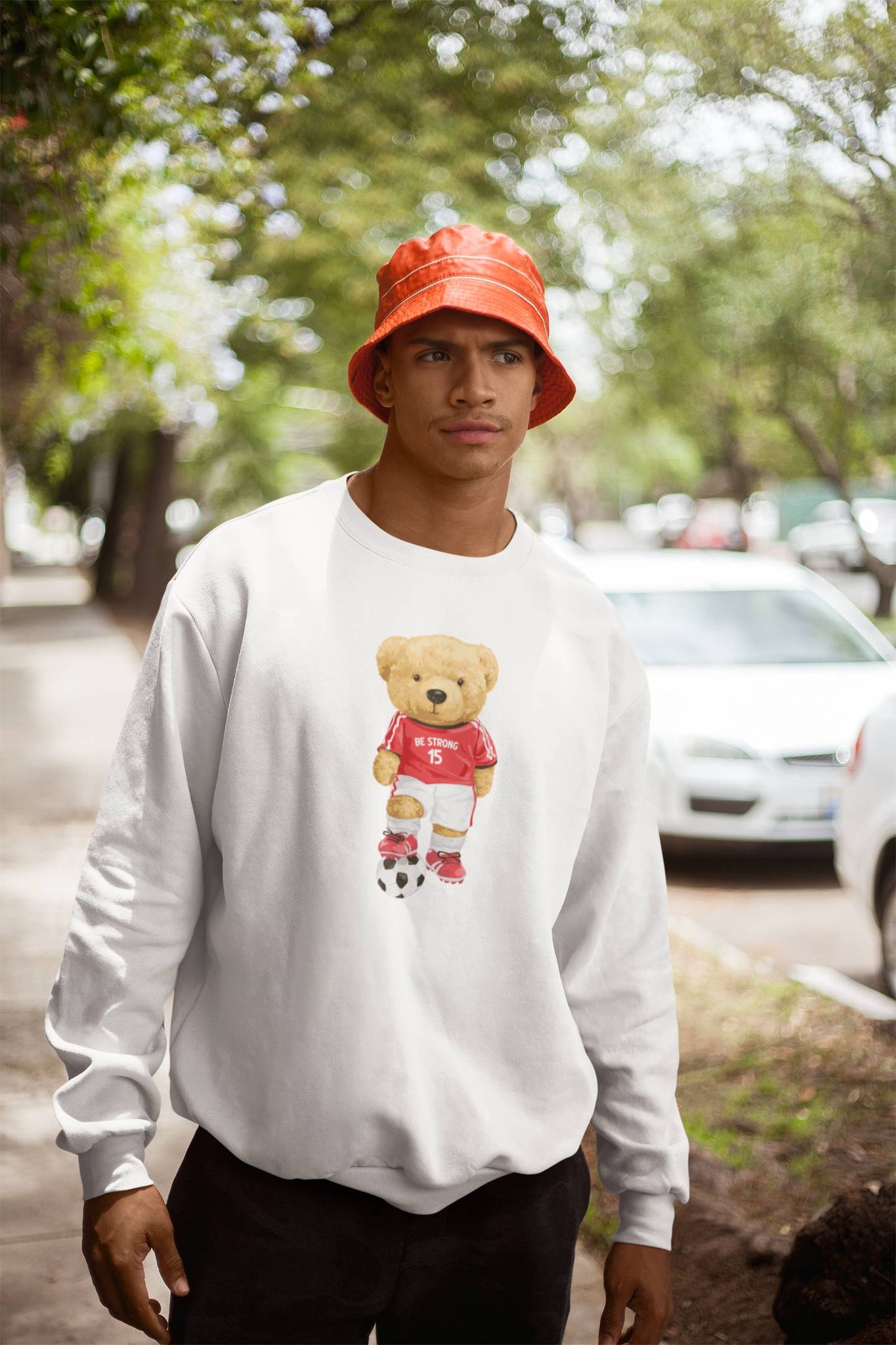 Sudadera osito personalizada con palabra y número